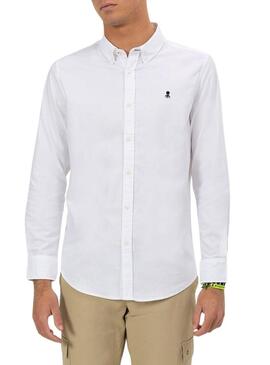 Camicia Oxford bianca El Pulpo per uomo