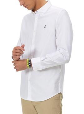 Camicia Oxford bianca El Pulpo per uomo