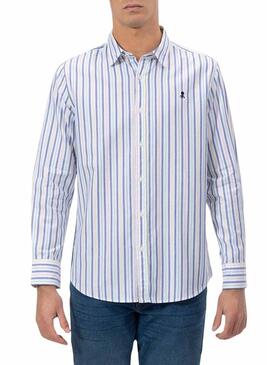 Camicia a righe multicolori El Pulpo per uomo