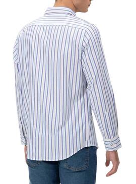 Camicia a righe multicolori El Pulpo per uomo