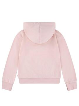 Felpa Levis Seasonal con cappuccio rosa per ragazza