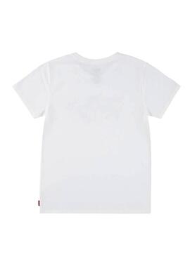 Maglietta Levis Batwing Fill bianca per bambina