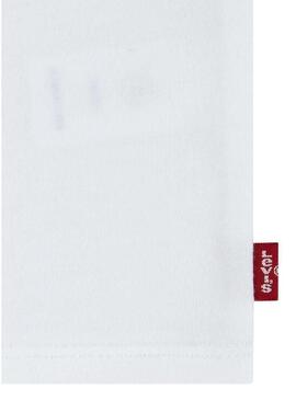 Maglietta Levis Batwing Fill bianca per bambina
