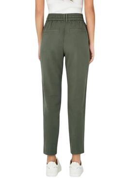 Pantaloni Only Poptrash Aris verdi da donna