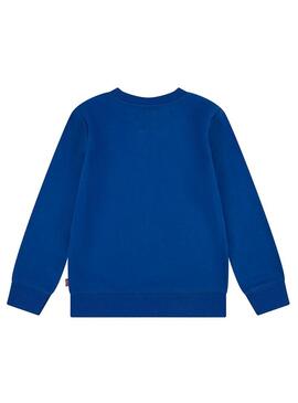 Felpa Levis Batwing French Terry blu per bambino