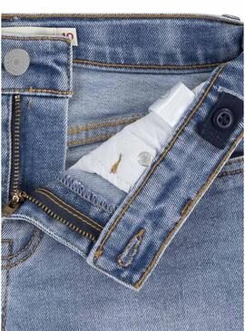 Shorts  Levis  in denim blu per ragazze