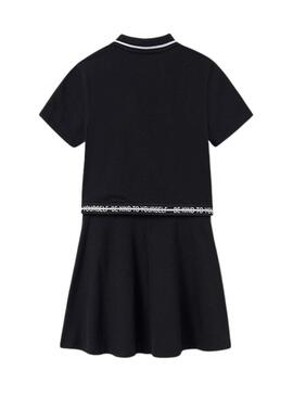 Abito Mayoral gonna nera a maglia per ragazza