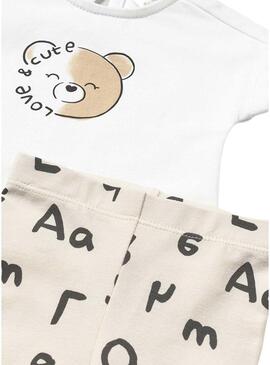 Set Mayoral leggings ceramica beige per bambino