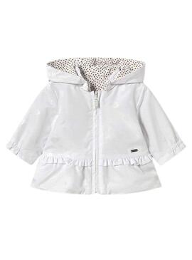 Parapioggia Mayoral reversibile bianco per bambino
