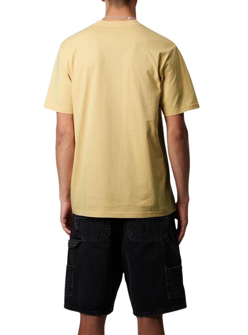 Maglietta Carhartt Pocket gialla da uomo