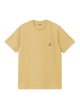 Maglietta Carhartt Pocket gialla da uomo