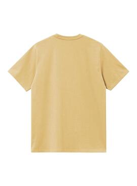 Maglietta Carhartt Pocket gialla da uomo