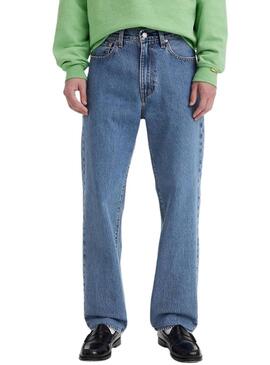 Pantaloni in denim Levis 568 loose blu dritti da uomo