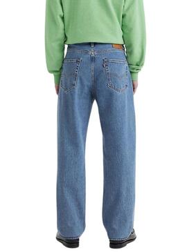 Pantaloni in denim Levis 568 loose blu dritti da uomo