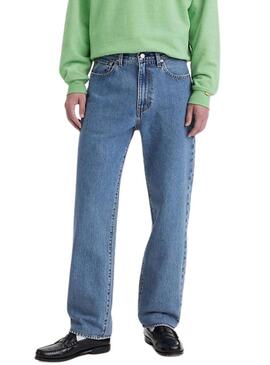 Pantaloni in denim Levis 568 loose blu dritti da uomo