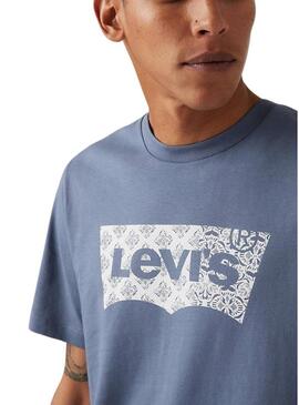 Maglietta Levis Graphic blu per uomo