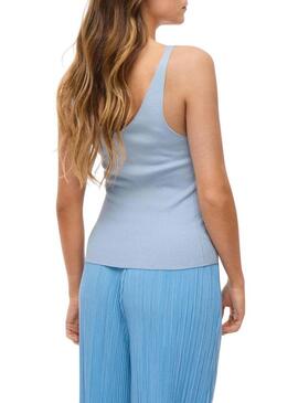 Top Vila Viwennie blu per donna