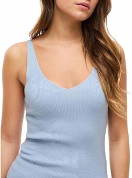 Top Vila Viwennie blu per donna