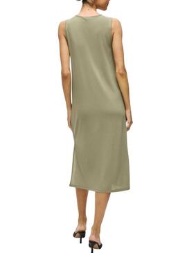 Abito midi verde Vila Vimodala per donna.