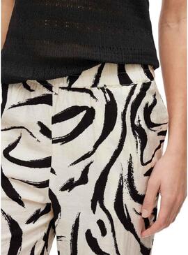 Pantaloni stampati Vila Viclo Loose per donna