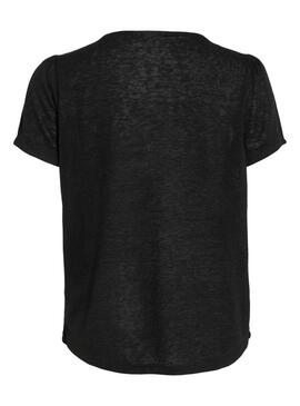 Maglietta Vila Viamer con pizzo nero per donna