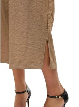 Pantaloni Vila Vilinea 7/8 color tostato per donna