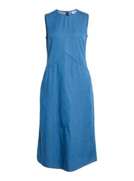 Abito in denim Vila Vibista midi per donna