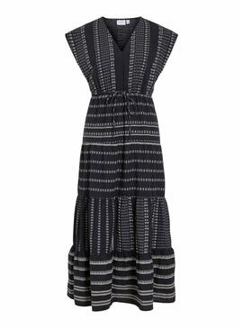 Vestito Vila Visavila stampato nero  per donna