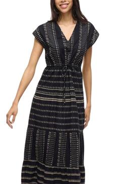 Vestito Vila Visavila stampato nero  per donna