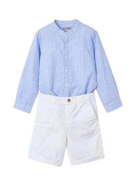 Set Mayoral Bermuda Camicia blu per bambino.