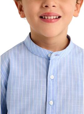Set Mayoral Bermuda Camicia blu per bambino.