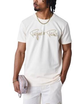 Maglietta Project x Paris Logo crema per uomo