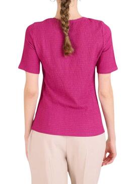 Maglietta Naf Naf Rosita Prugna rosa per donna
