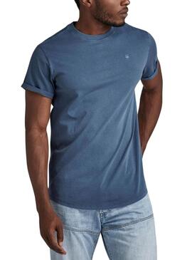 Maglietta G-Star Blu Compact per Uomo