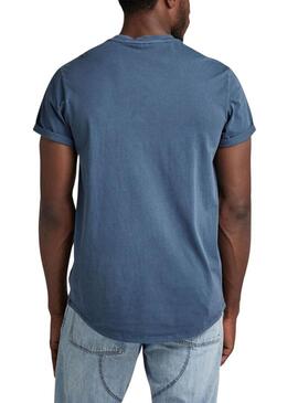Maglietta G-Star Blu Compact per Uomo