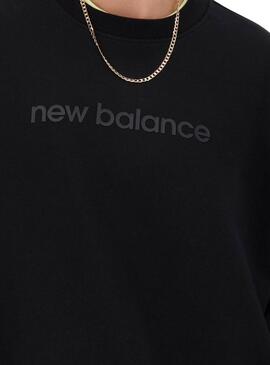 Felpa New Balance Hyper Density Nero per Donna