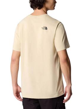 Maglietta The North Face semplice beige per uomo