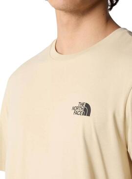Maglietta The North Face semplice beige per uomo