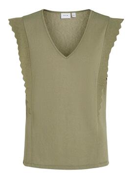 Maglietta Vila Vimosa Verde per Donna