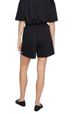 Shorts Vila Vicarmena Nero per Donna