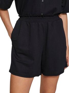 Shorts Vila Vicarmena Nero per Donna
