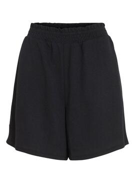 Shorts Vila Vicarmena Nero per Donna