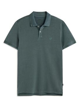 Polo Ecoalf Tedan verde per uomo