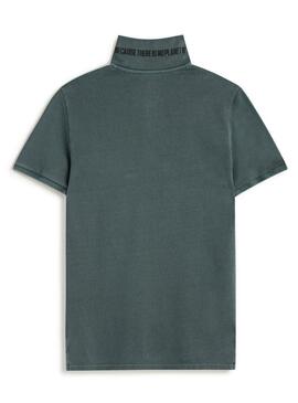 Polo Ecoalf Tedan verde per uomo