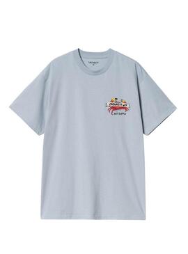 Maglietta Carhartt Crab Paint blu per uomo.