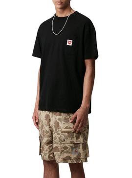 Maglietta Carhartt Pocket Heart nera per uomo
