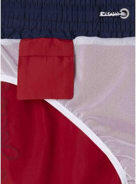Costume da bagno Pepe Jeans logo swimshort rosso per bambino