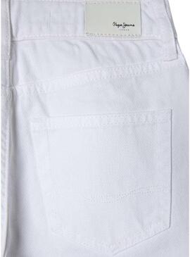 Pantaloni Pepe Jeans Straight bianchi per bambina