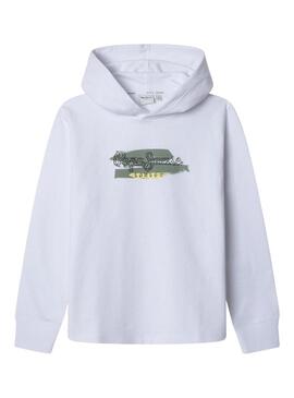 Felpa Pepe Jeans Jeel bianca per ragazzo