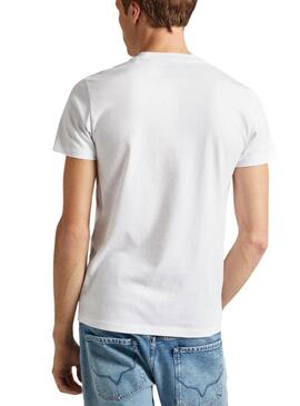 Maglietta Pepe Jeans Count Bianca per Uomo